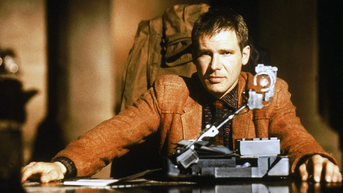 Blade Runner's Harrison Ford as Rick Deckard