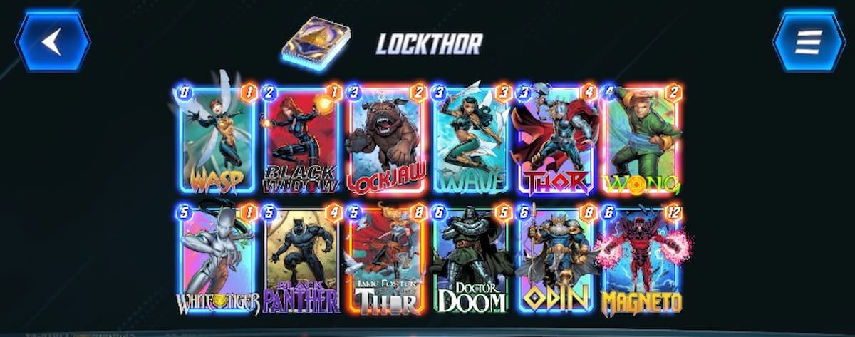 lockthor black panther in marvel snap