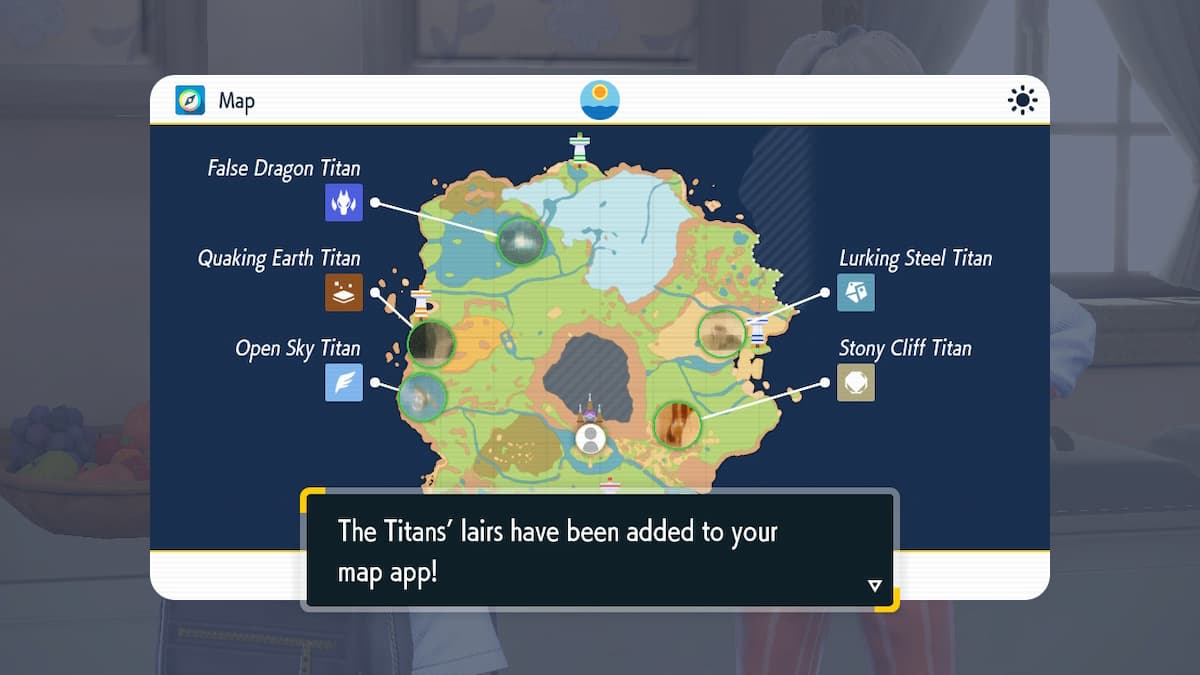 Titan locations in Pokemon Scarlet and Violet